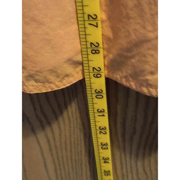 True Flies Mens Large Fishing Bokeelia Shirt Seersucker Orange - Picture 8 of 8